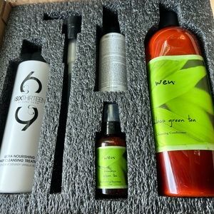 WEN gift Set Bamboo greentea, SixThirteen nourishing lemon rosemary vanilla bean